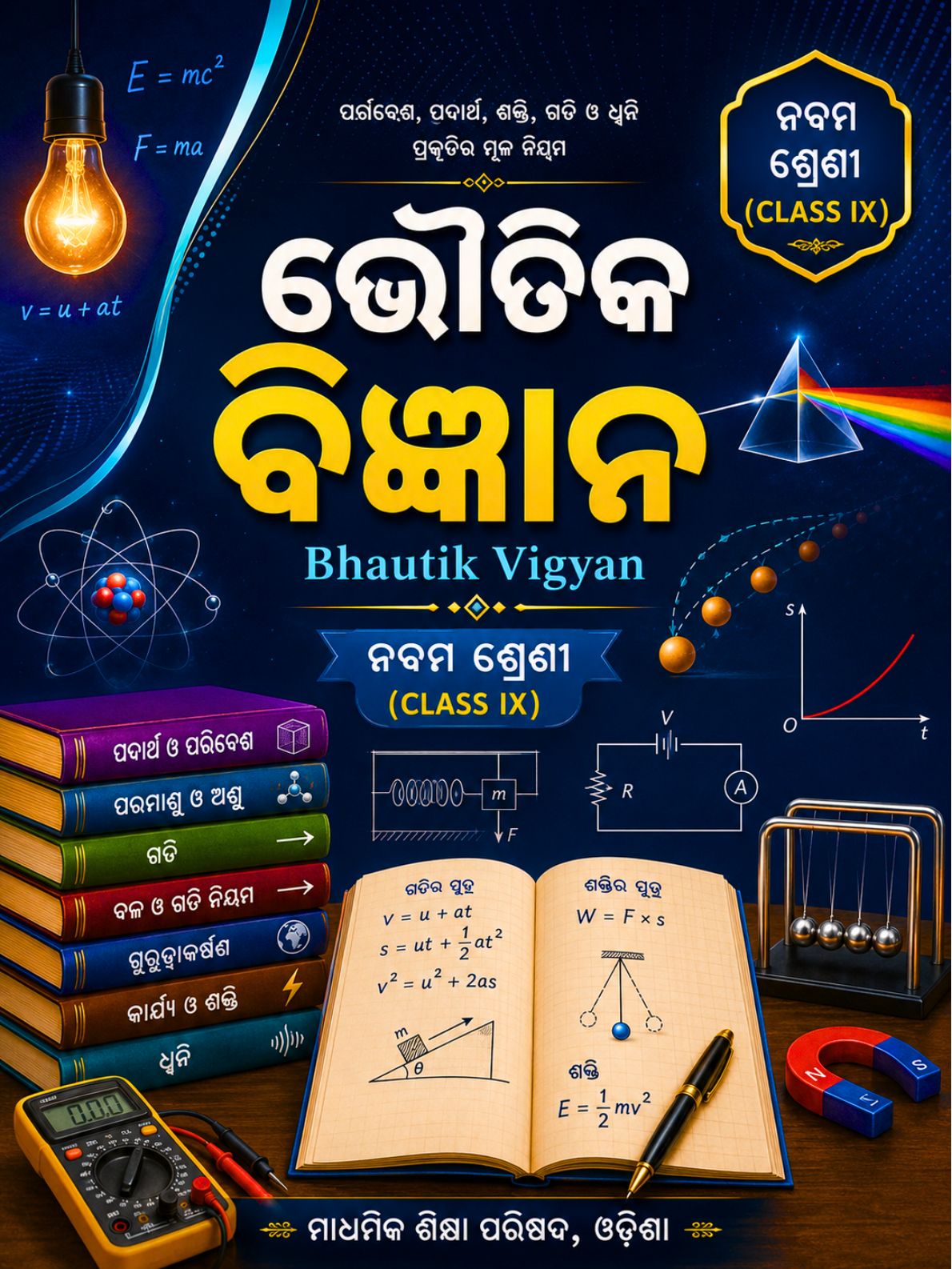ଭୌତିକ ବିଜ୍ଞାନ (Bhautika Bigyana) Class Class 9 Physics Odia Textbook | Free Download | Odisha Books
