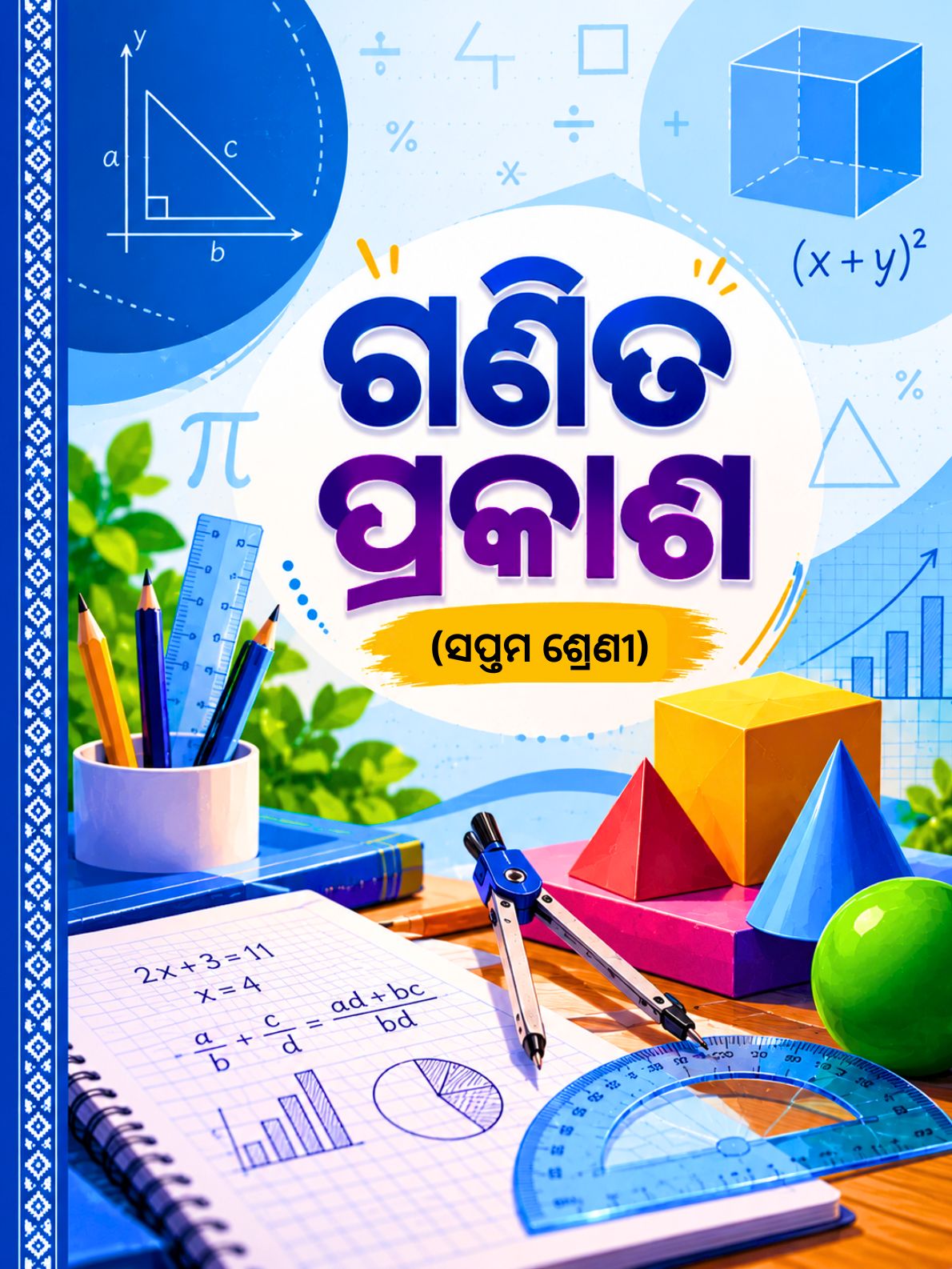 ଗଣିତ ପ୍ରକାଶ (Ganita Prakash) Class Class 7 Mathematics Odia Textbook | Odisha Books