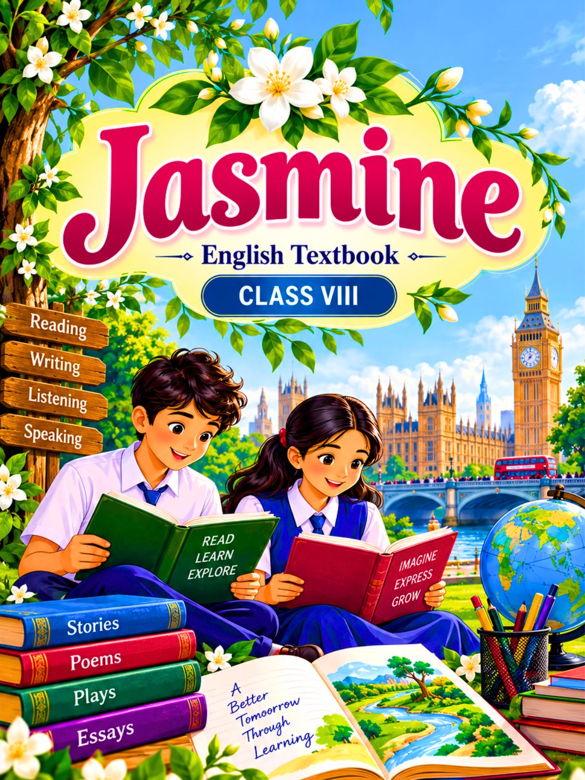 Jasmine (ଜାସ୍ମିନ୍) Class Class 8 English English Textbook | Odisha Books