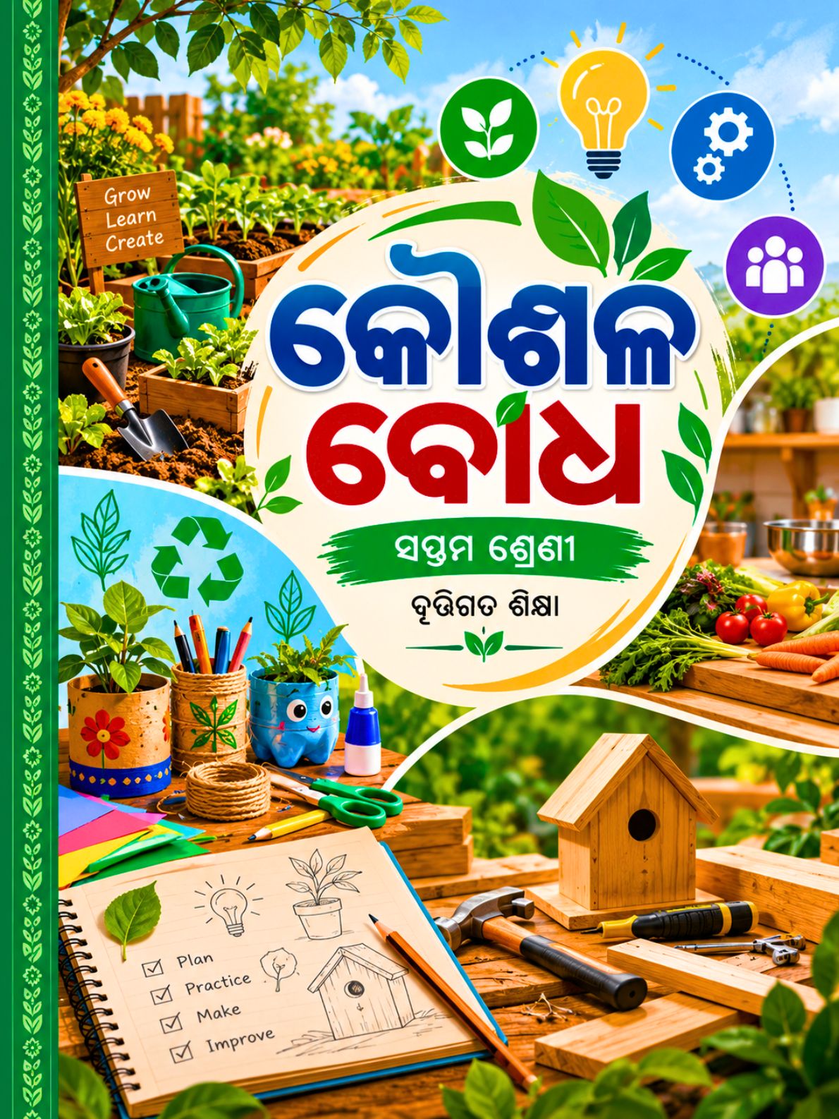 କୌଶଳ ବୋଧ (Kaushal Bodh) Class Class 7 Vocational Education Odia Textbook Cover | Free Download | Odisha Books