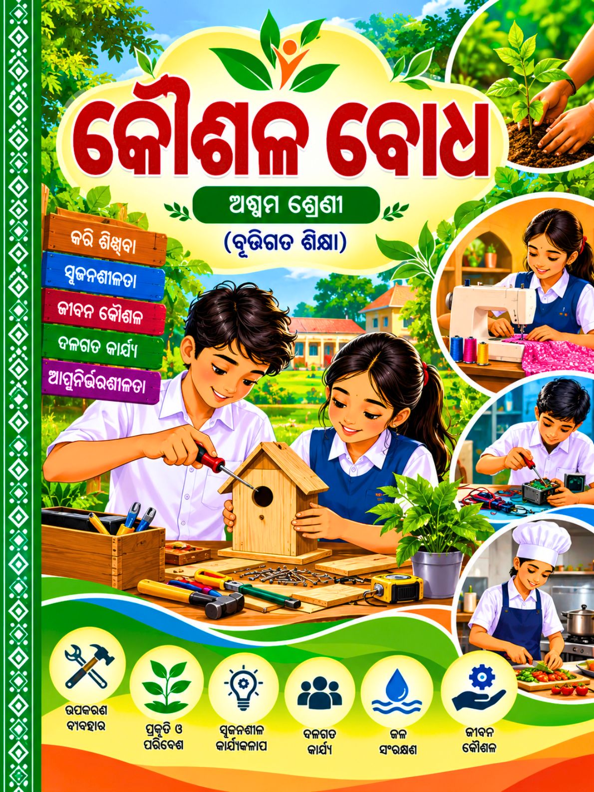 କୌଶଳ ବୋଧ (Kaushal Bodh) Class Class 8 Vocational Education Odia Textbook | Odisha Books