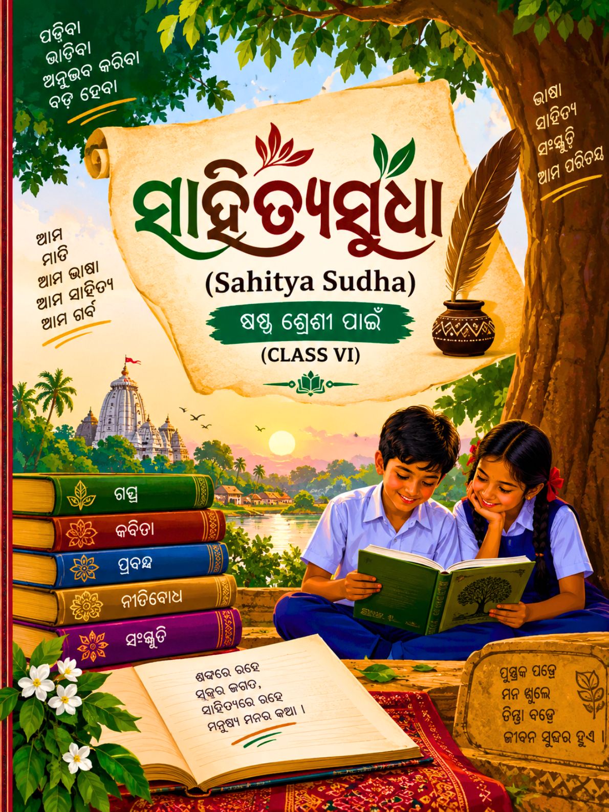 ସାହିତ୍ୟସୁଧା (Sahitya Sudha) Class Class 6 Odia Literature Odia Textbook | Free Download | Odisha Books