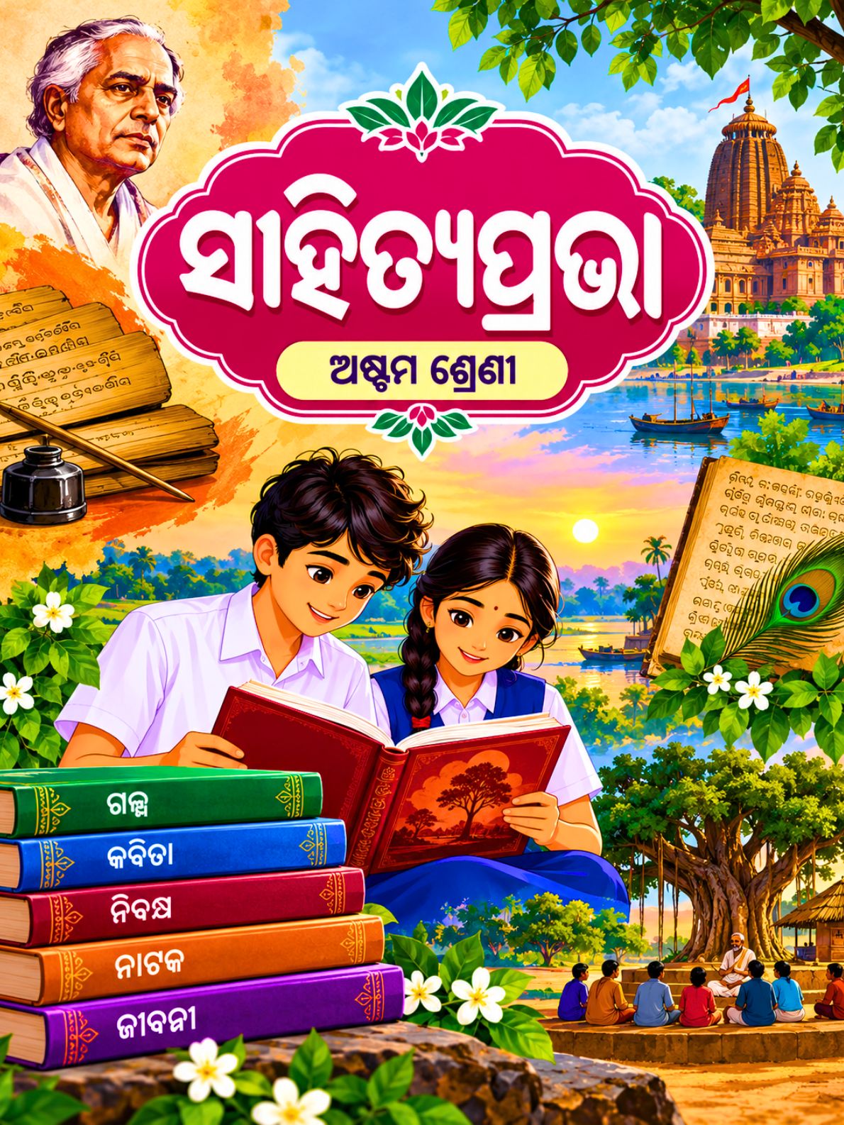 ସାହିତ୍ୟପ୍ରଭା (Sahityaprabha) Class Class 8 Odia Literature Odia Textbook | Odisha Books
